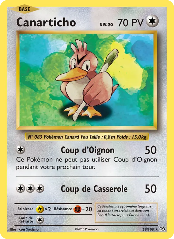 Canarticho — carte 68 de l’extension Évolutions