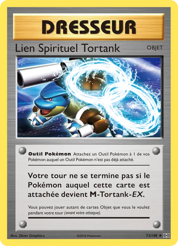 Lien Spirituel Tortank — carte 73 de l’extension Évolutions