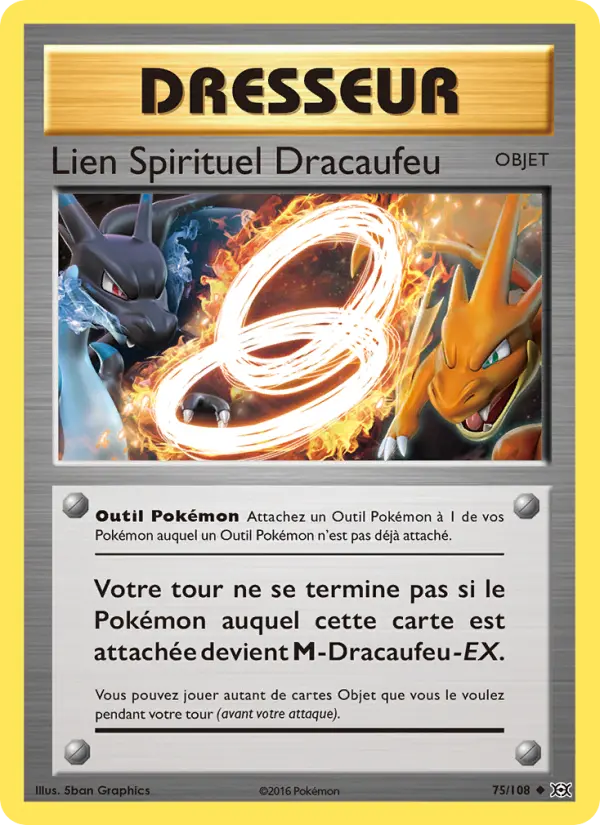Lien Spirituel Dracaufeu — carte 75 de l’extension Évolutions