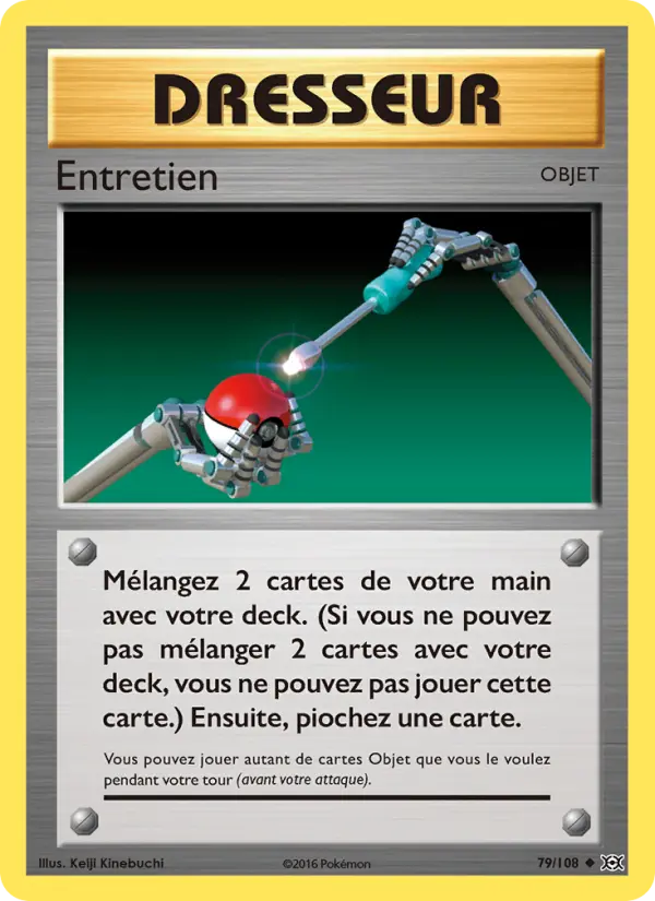 Entretien — carte 79 de l’extension Évolutions