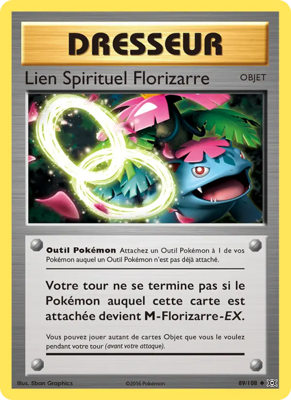 Lien Spirituel Florizarre — carte 89 de l’extension Évolutions