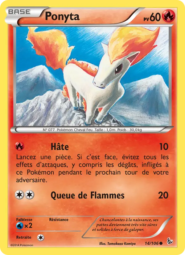 Ponyta — carte 14 de l’extension Étincelles