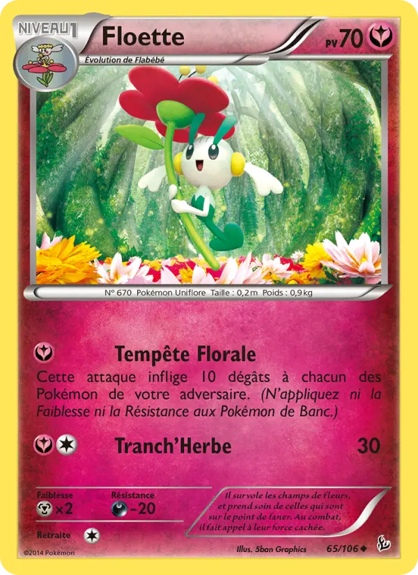Floette — carte 65 de l’extension Étincelles