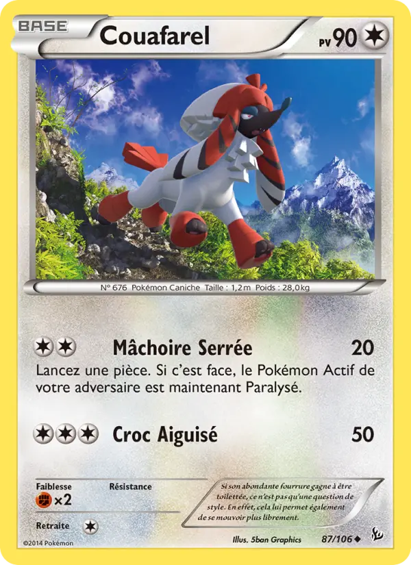 Couafarel — carte 87 de l’extension Étincelles