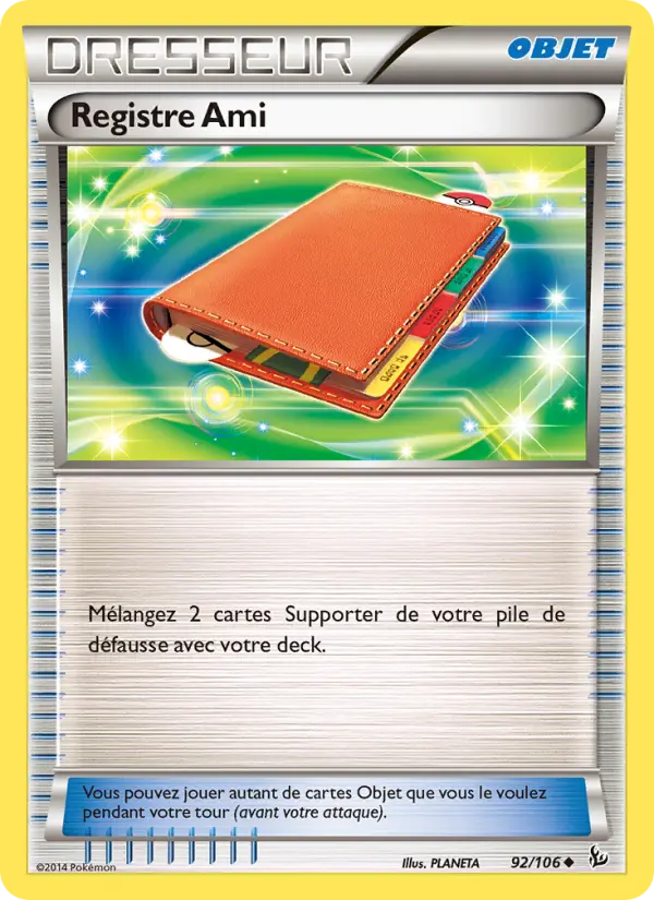 Registre Ami — carte 92 de l’extension Étincelles