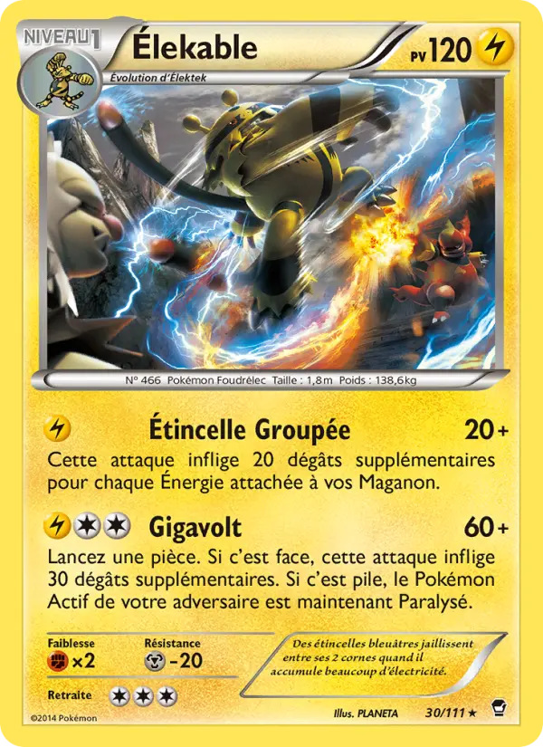 Élekable — carte 30 de l’extension Poings Furieux