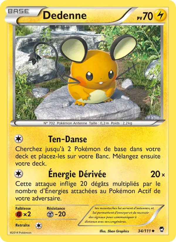 Dedenne — carte 34 de l’extension Poings Furieux