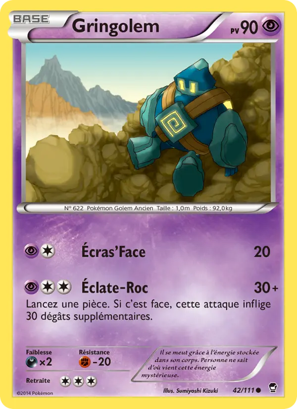 Gringolem — carte 42 de l’extension Poings Furieux