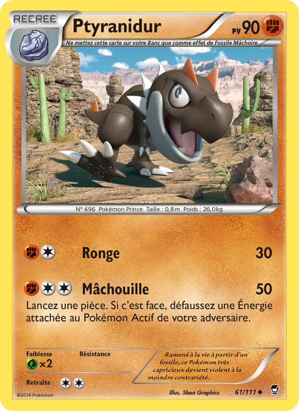 Ptyranidur — carte 61 de l’extension Poings Furieux