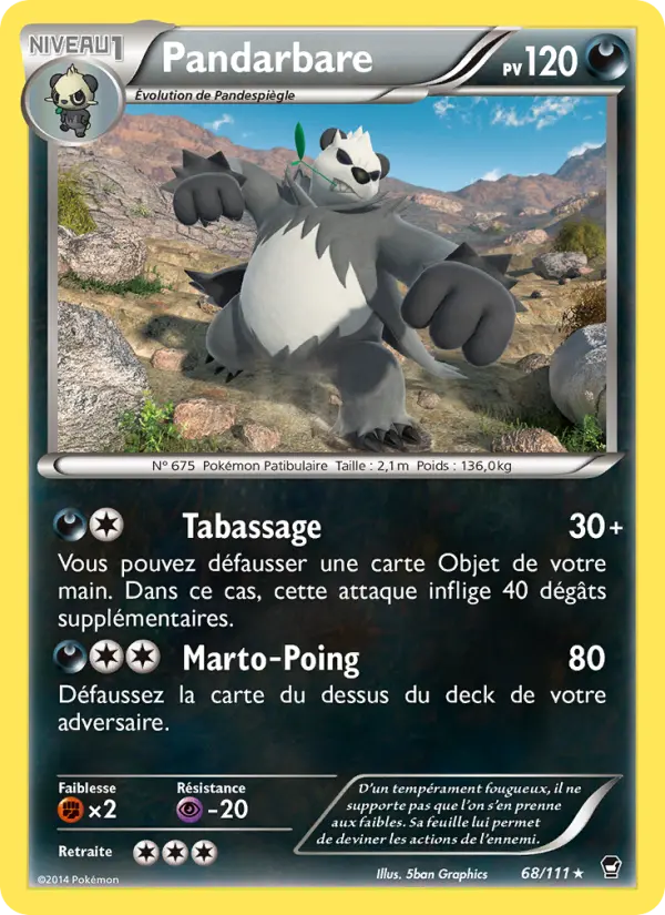 Pandarbare — carte 68 de l’extension Poings Furieux