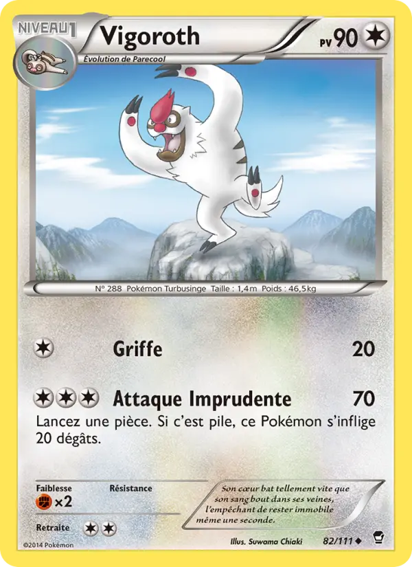 Vigoroth — carte 82 de l’extension Poings Furieux