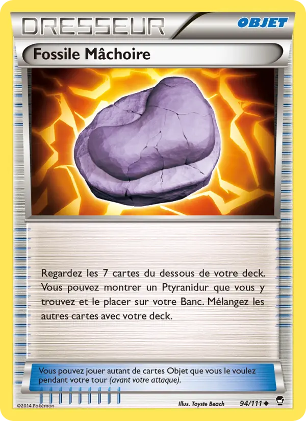Fossile Mâchoire — carte 94 de l’extension Poings Furieux