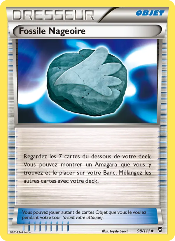 Fossile Nageoire — carte 98 de l’extension Poings Furieux