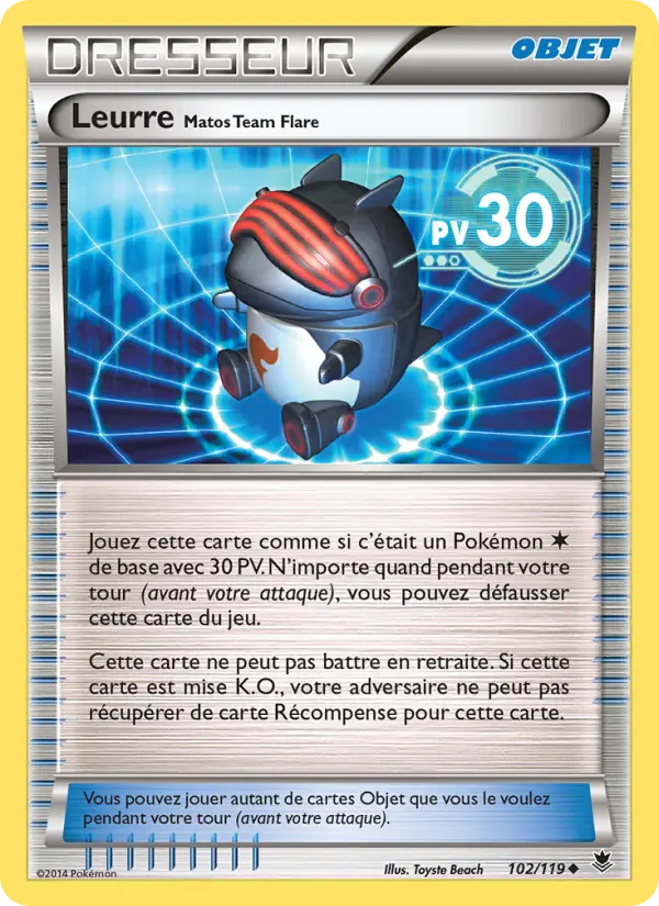 Leurre Matos Team Flare — carte 102 de l’extension Vigueur Spectrale