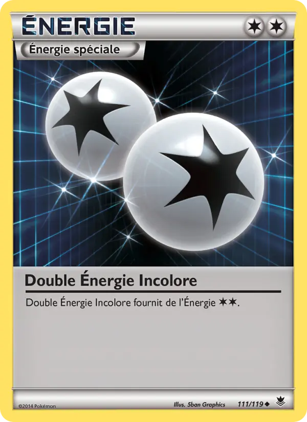 Double Énergie Incolore — carte 111 de l’extension Vigueur Spectrale