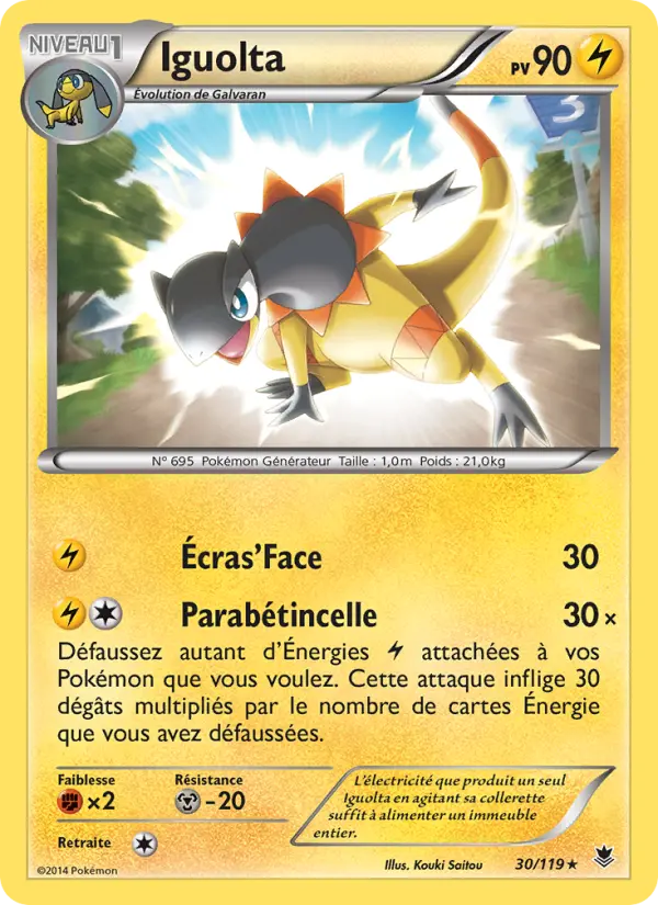 Iguolta — carte 30 de l’extension Vigueur Spectrale