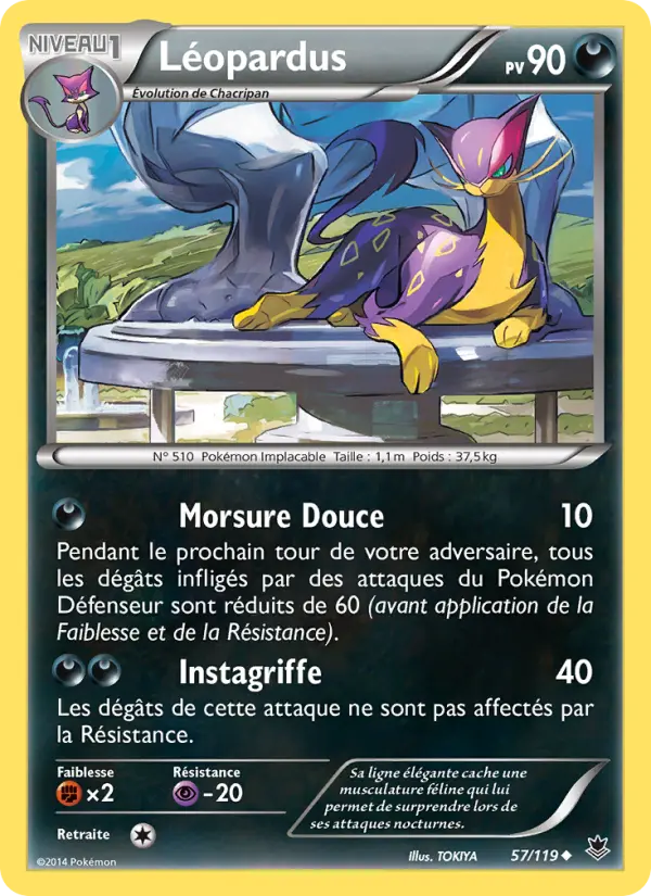 Léopardus — carte 57 de l’extension Vigueur Spectrale