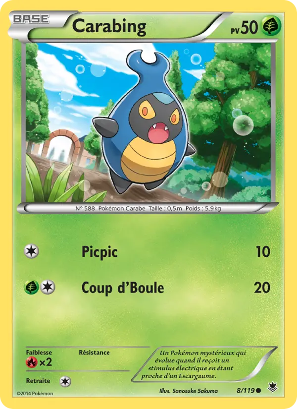 Carabing — carte 8 de l’extension Vigueur Spectrale