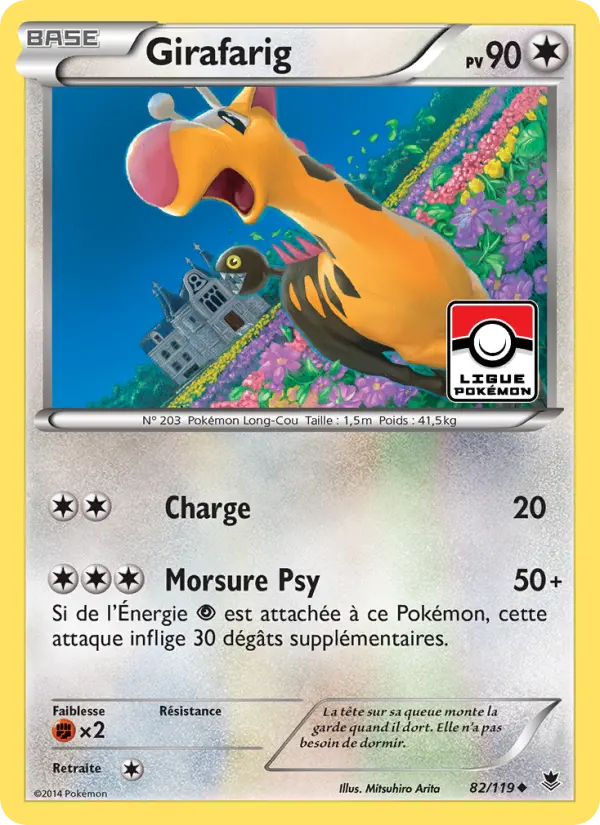 Girafarig — carte 82 de l’extension Vigueur Spectrale