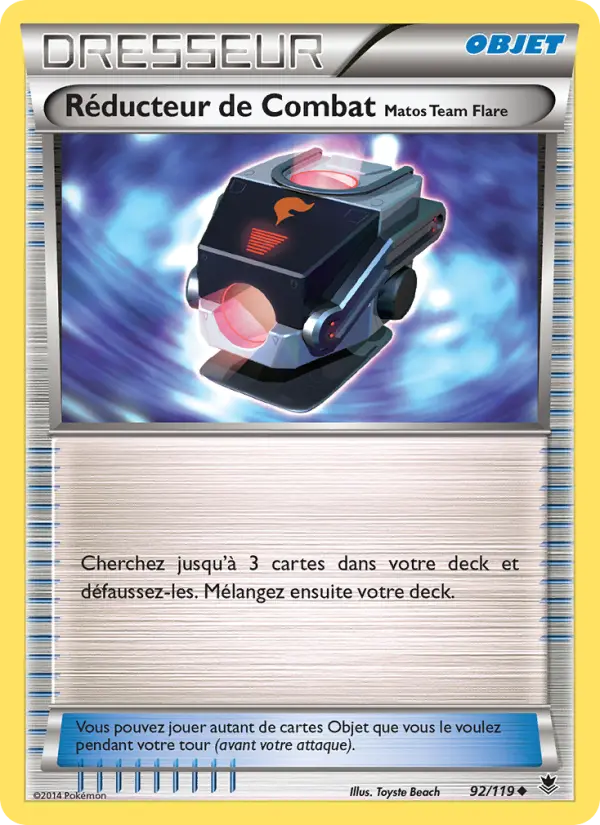 Réducteur de Combat Matos Team Flare — carte 92 de l’extension Vigueur Spectrale