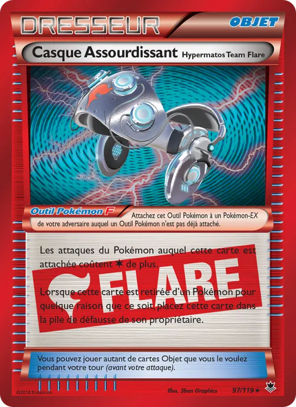 Casque Assourdissant Hypermatos Team Flare — carte 97 de l’extension Vigueur Spectrale