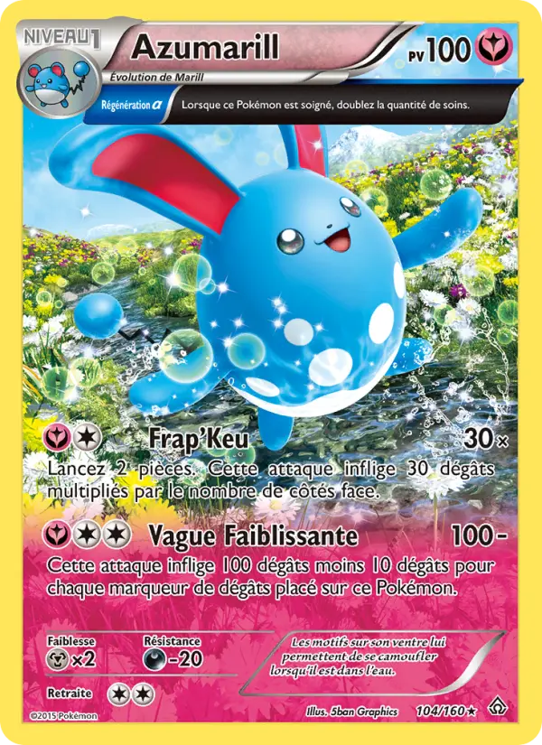 Azumarill — carte 104 de l’extension Primo-Choc