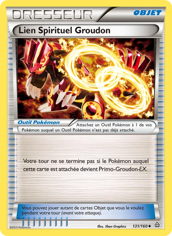 Lien Spirituel Groudon — carte 131 de l’extension Primo-Choc