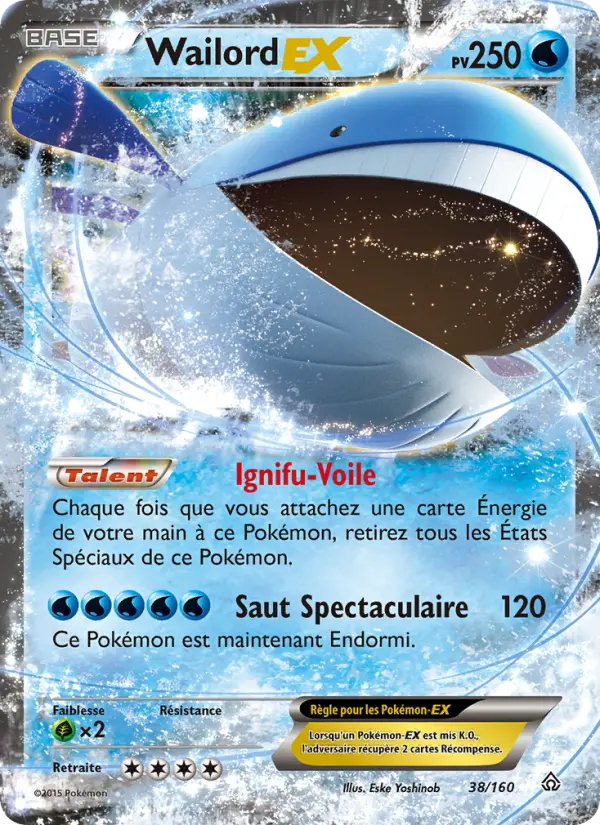 Wailord EX — carte 38 de l’extension Primo-Choc