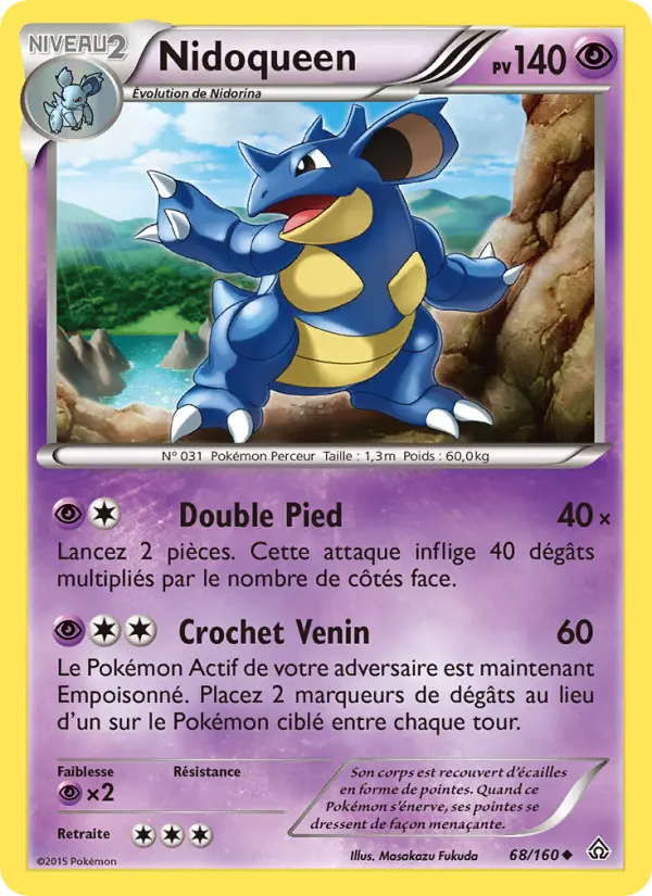Nidoqueen — carte 68 de l’extension Primo-Choc