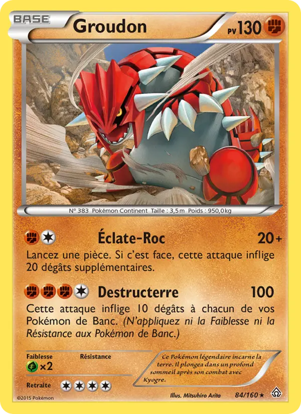 Groudon — carte 84 de l’extension Primo-Choc