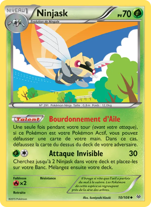 Ninjask — carte 10 de l’extension Ciel Rugissant