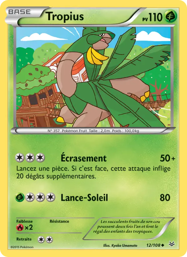 Tropius — carte 12 de l’extension Ciel Rugissant