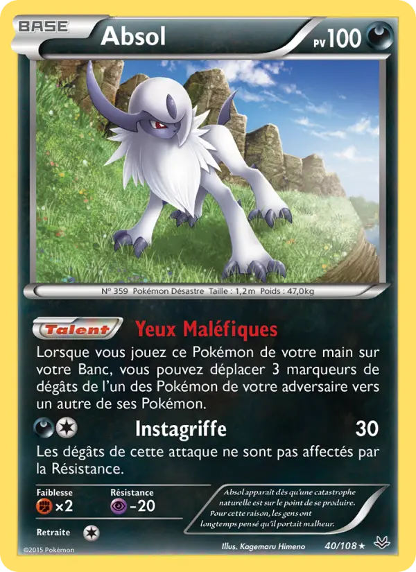 Absol — carte 40 de l’extension Ciel Rugissant
