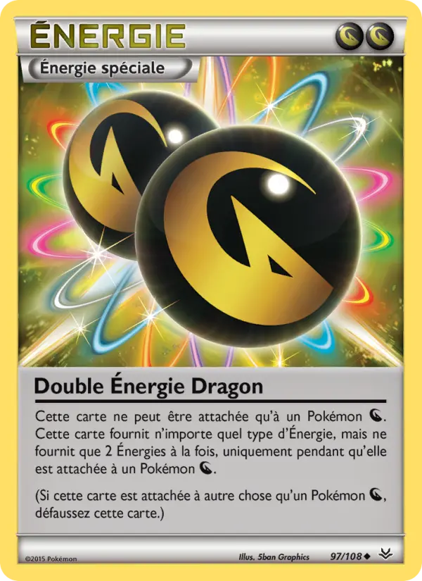 Double Énergie Dragon — carte 97 de l’extension Ciel Rugissant