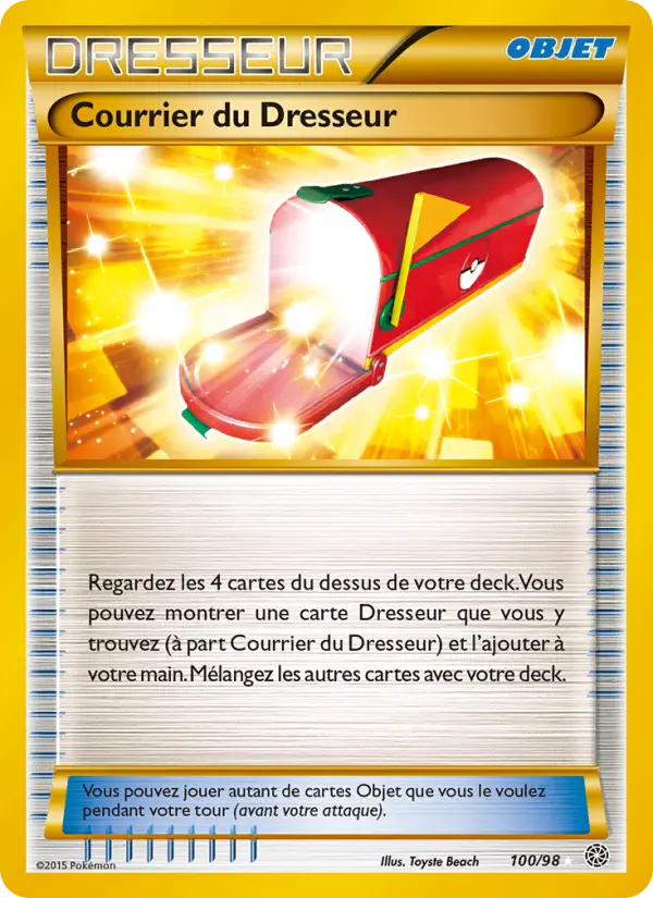 Courrier du Dresseur — carte 100 de l’extension Origines Antiques