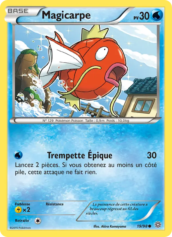 Magicarpe — carte 19 de l’extension Origines Antiques