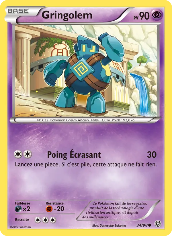 Gringolem — carte 34 de l’extension Origines Antiques