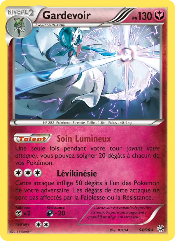 Gardevoir — carte 54 de l’extension Origines Antiques
