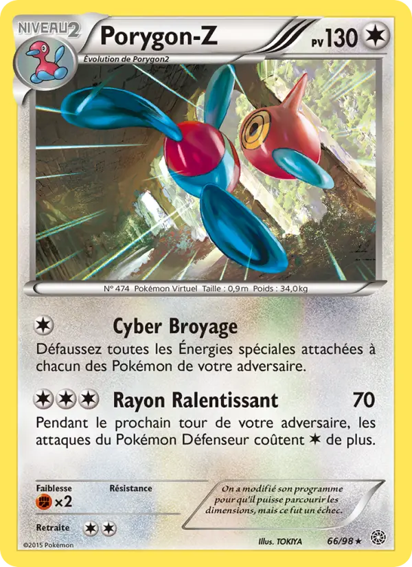 Porygon-Z — carte 66 de l’extension Origines Antiques