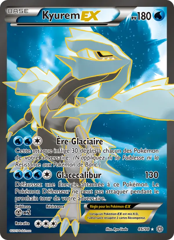 Kyurem EX — carte 86 de l’extension Origines Antiques