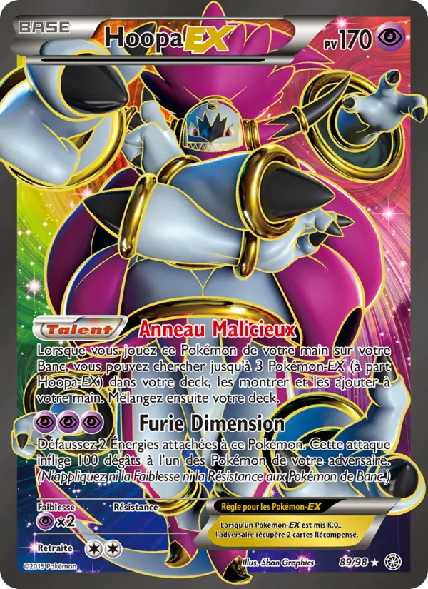 Hoopa EX — carte 89 de l’extension Origines Antiques