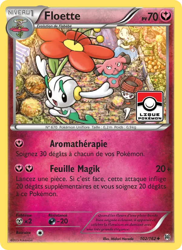 Floette — carte 102 de l’extension Impulsion Turbo