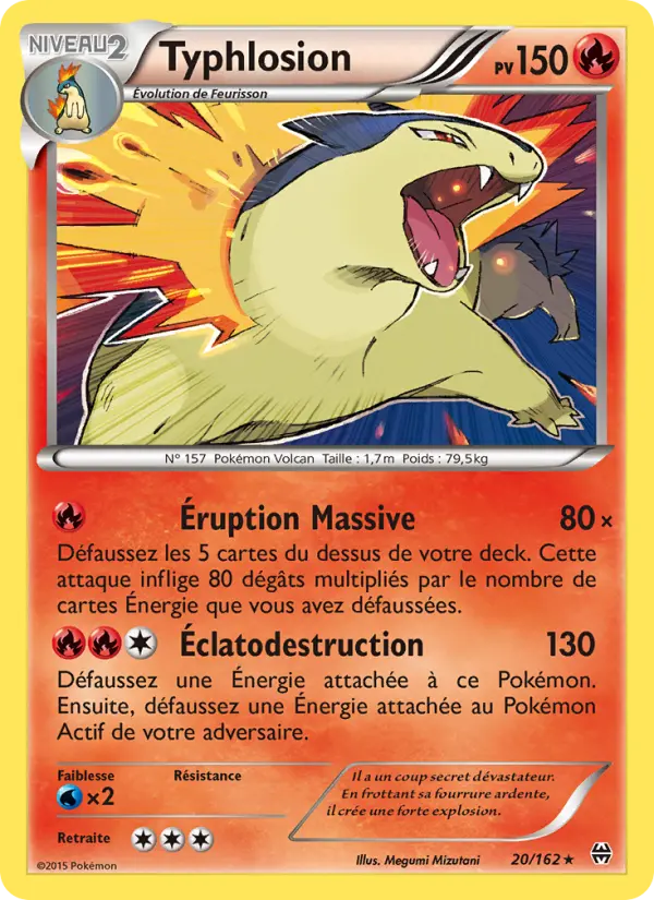 Typhlosion — carte 20 de l’extension Impulsion Turbo