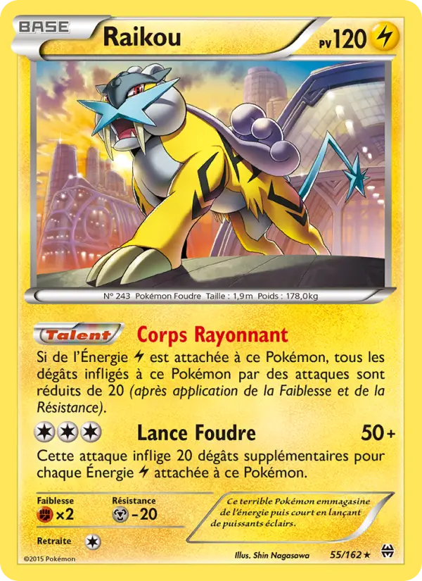 Raikou — carte 55 de l’extension Impulsion Turbo