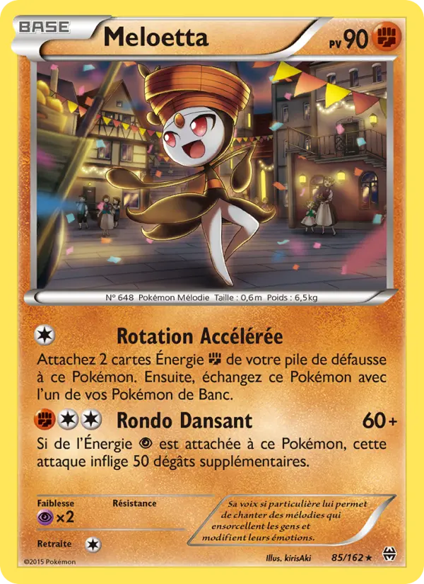 Meloetta — carte 85 de l’extension Impulsion Turbo
