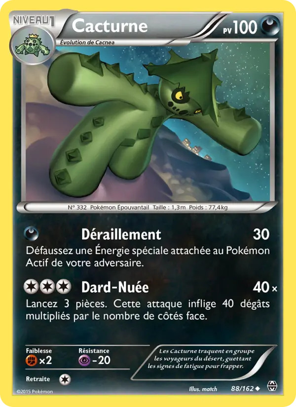 Cacturne — carte 88 de l’extension Impulsion Turbo
