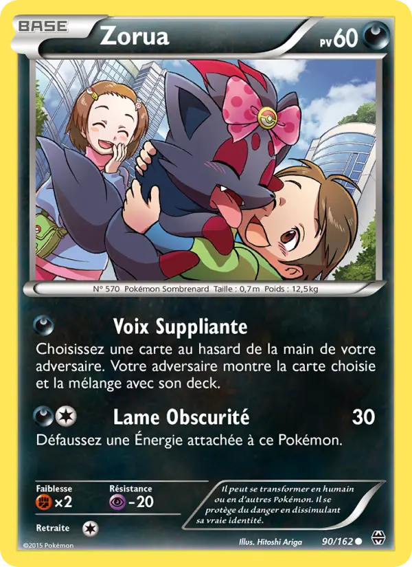 Zorua — carte 90 de l’extension Impulsion Turbo