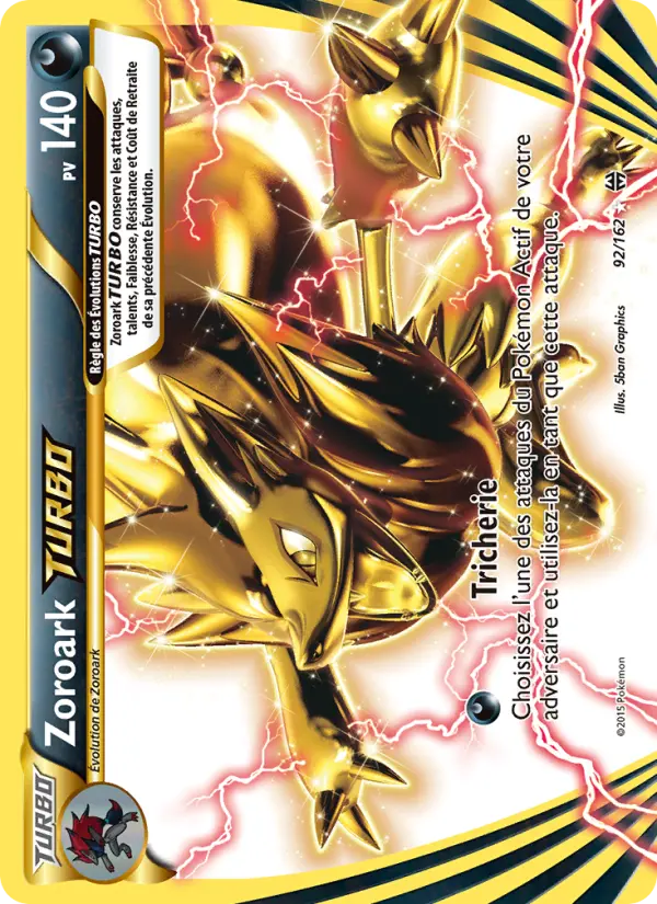 Zoroark TURBO — carte 92 de l’extension Impulsion Turbo