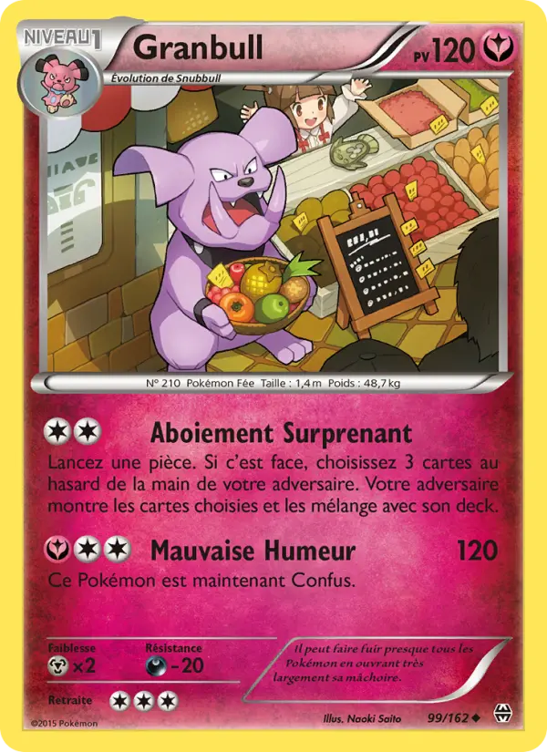 Granbull — carte 99 de l’extension Impulsion Turbo