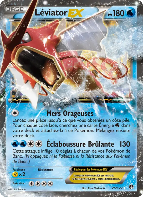 Léviator EX — carte 26 de l’extension Rupture Turbo
